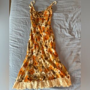 Euro Y2K Floral Dress